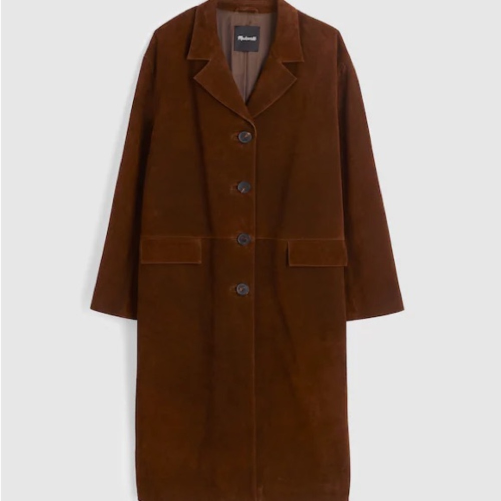 Madewell Chocolate Brown Trench Coat